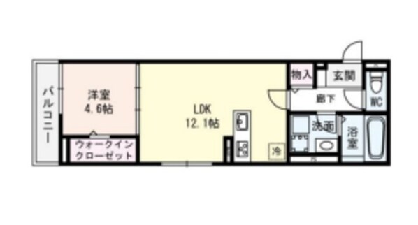 額田駅 徒歩4分 1階の物件間取画像